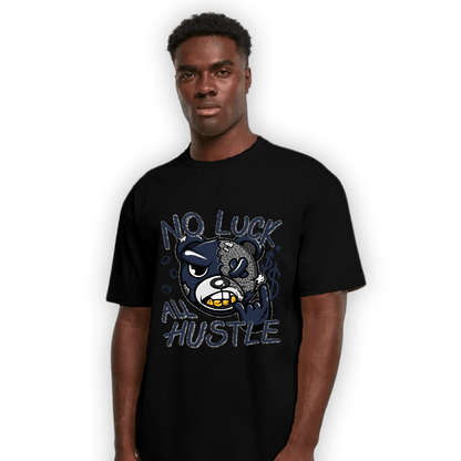 White Navy 3s T Shirt Match All Hustle - NastyJamz