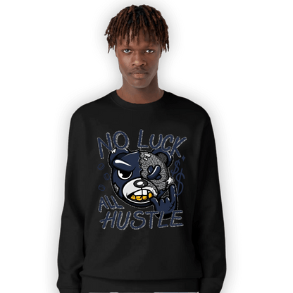 White Navy 3s Sweatshirt Match All Hustle - NastyJamz
