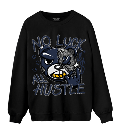 White Navy 3s Sweatshirt Match All Hustle - NastyJamz