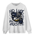 White Navy 3s Sweatshirt Match All Hustle - NastyJamz