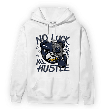 White Navy 3s Hoodie Match All Hustle - NastyJamz