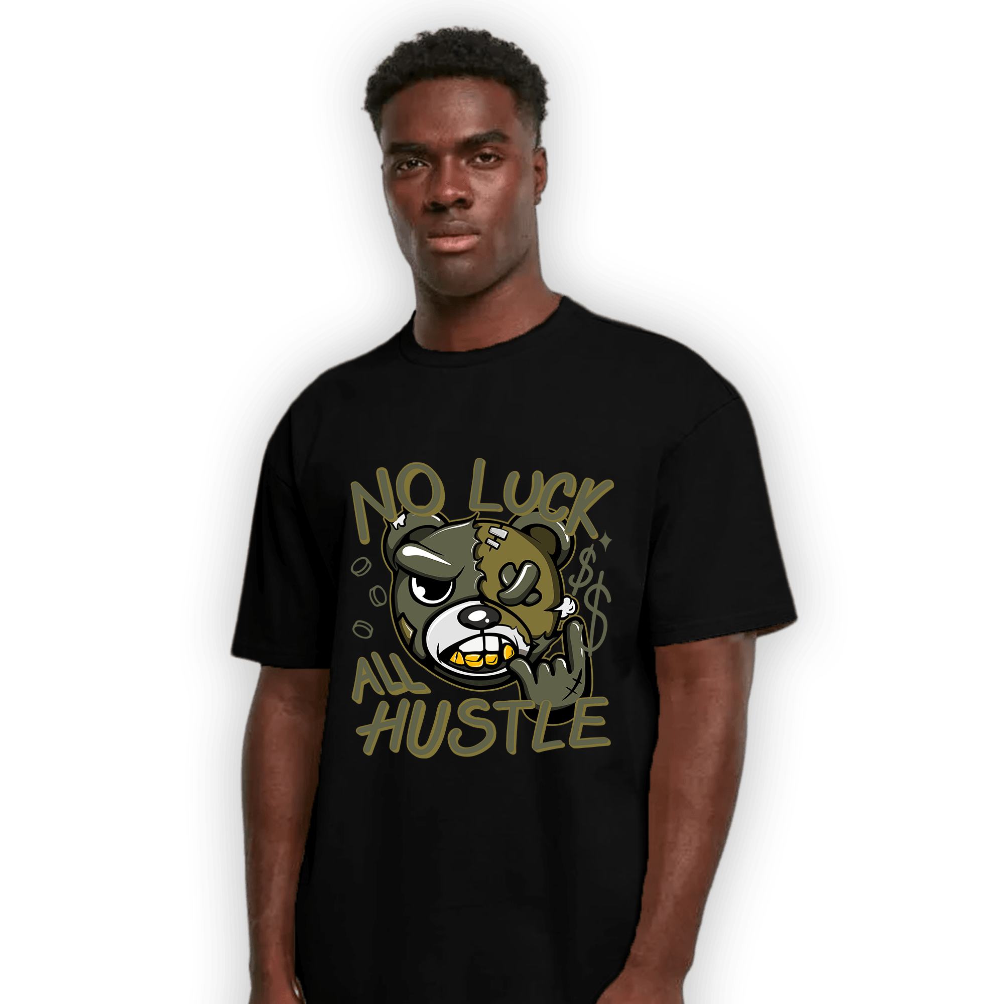 SE Craft Medium Olive 4s T Shirt Match All Hustle - NastyJamz