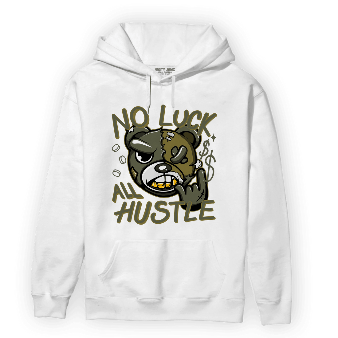 SE Craft Medium Olive 4s Hoodie Match All Hustle - NastyJamz