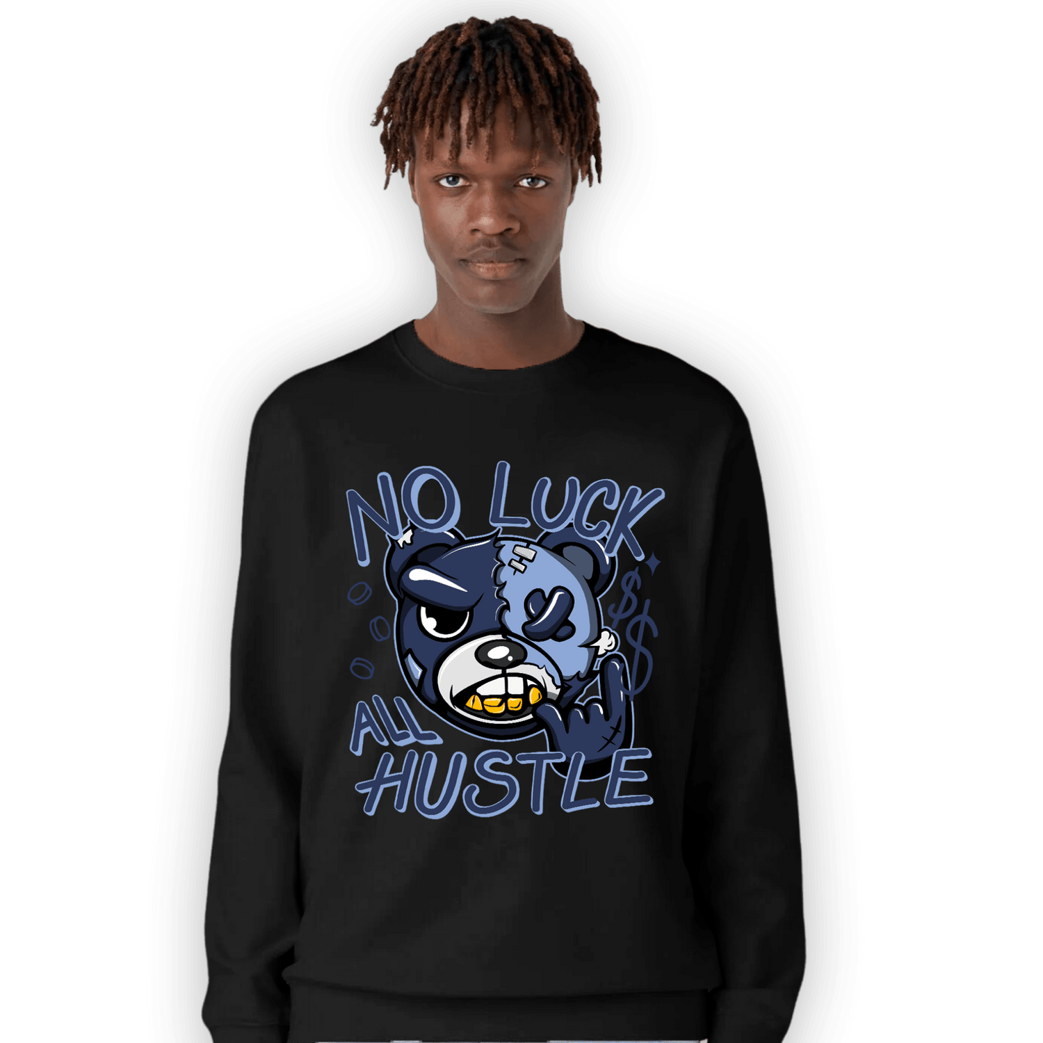 Midnight Navy 5s Sweatshirt Match All Hustle - NastyJamz