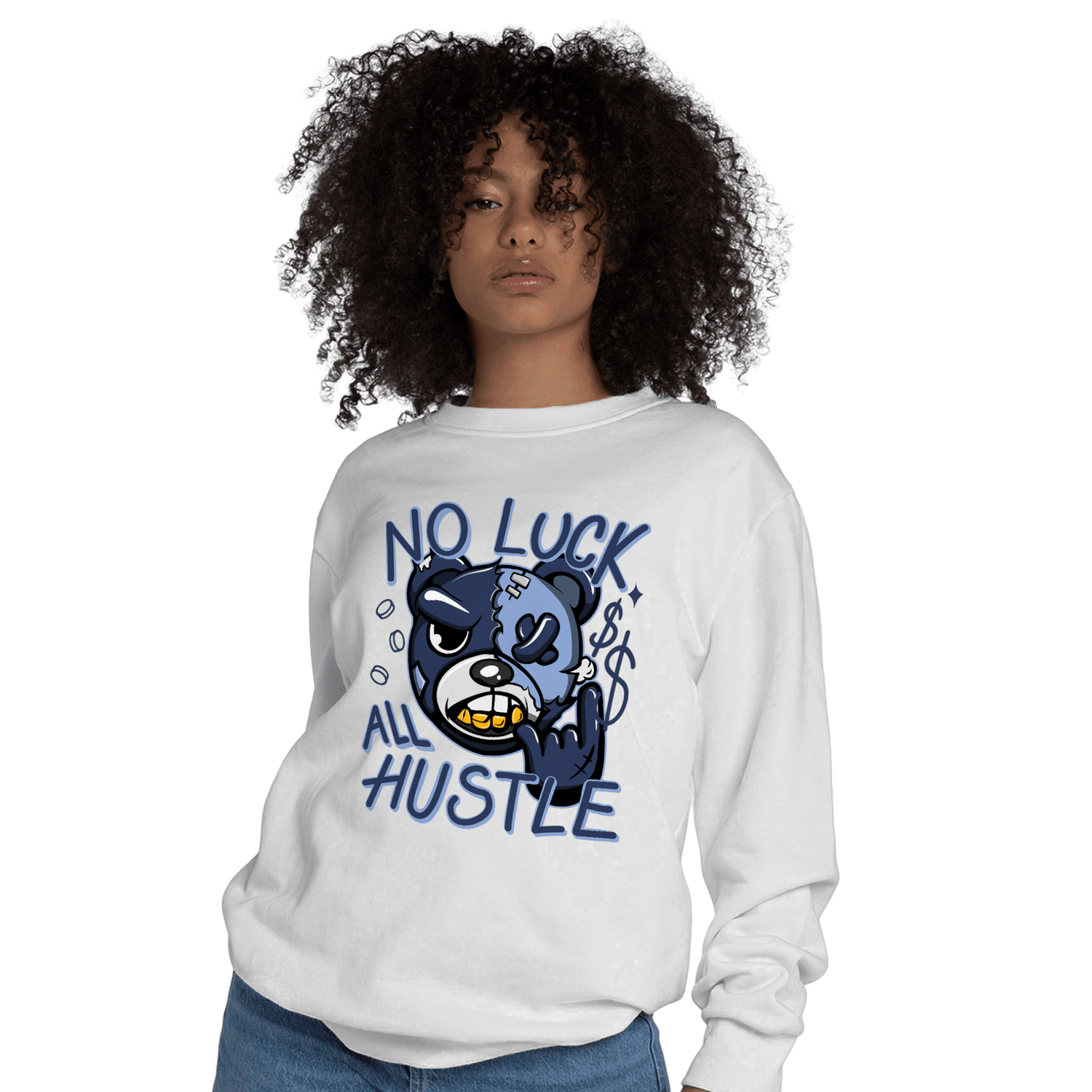Midnight Navy 5s Sweatshirt Match All Hustle - NastyJamz
