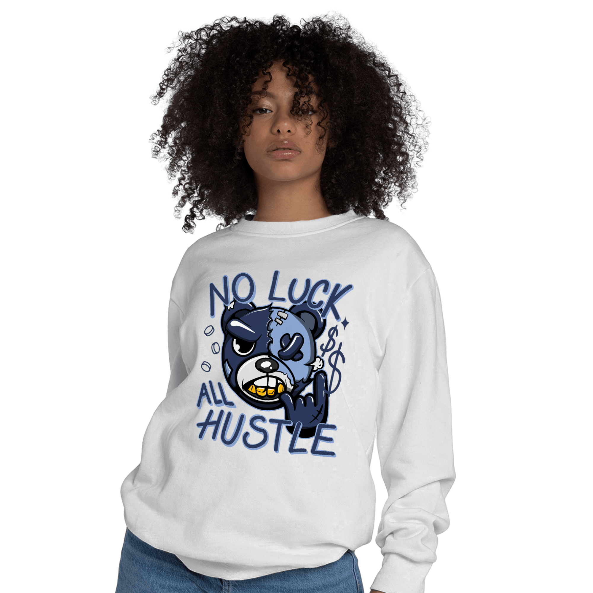Midnight Navy 5s Sweatshirt Match All Hustle - NastyJamz