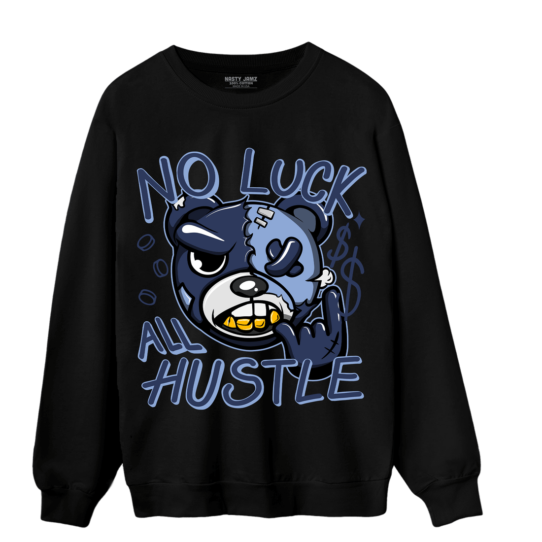 Midnight Navy 5s Sweatshirt Match All Hustle - NastyJamz