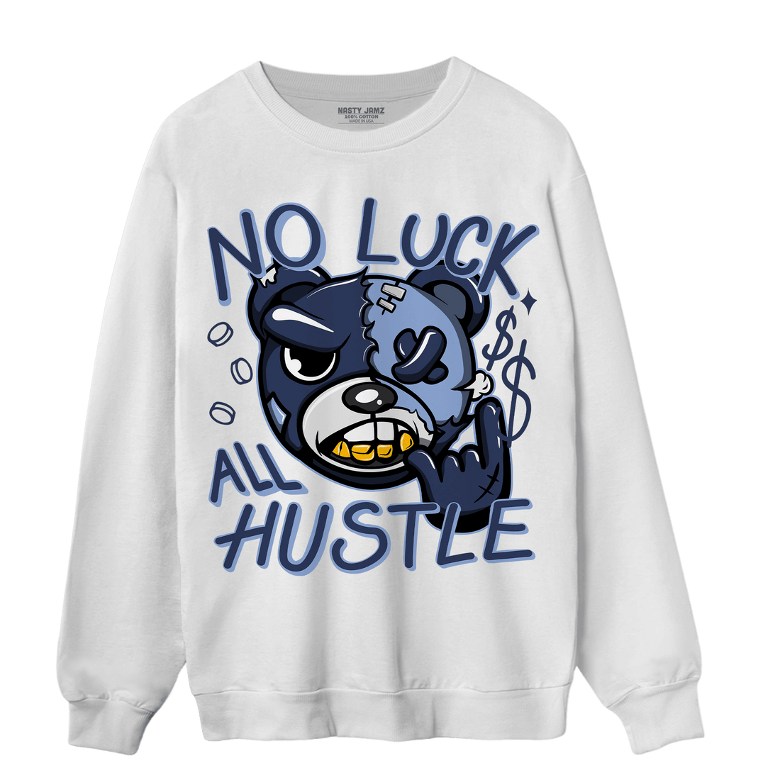 Midnight Navy 5s Sweatshirt Match All Hustle - NastyJamz