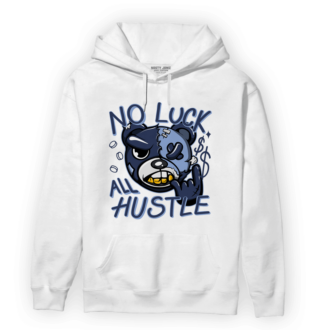 Midnight Navy 5s Hoodie Match All Hustle - NastyJamz