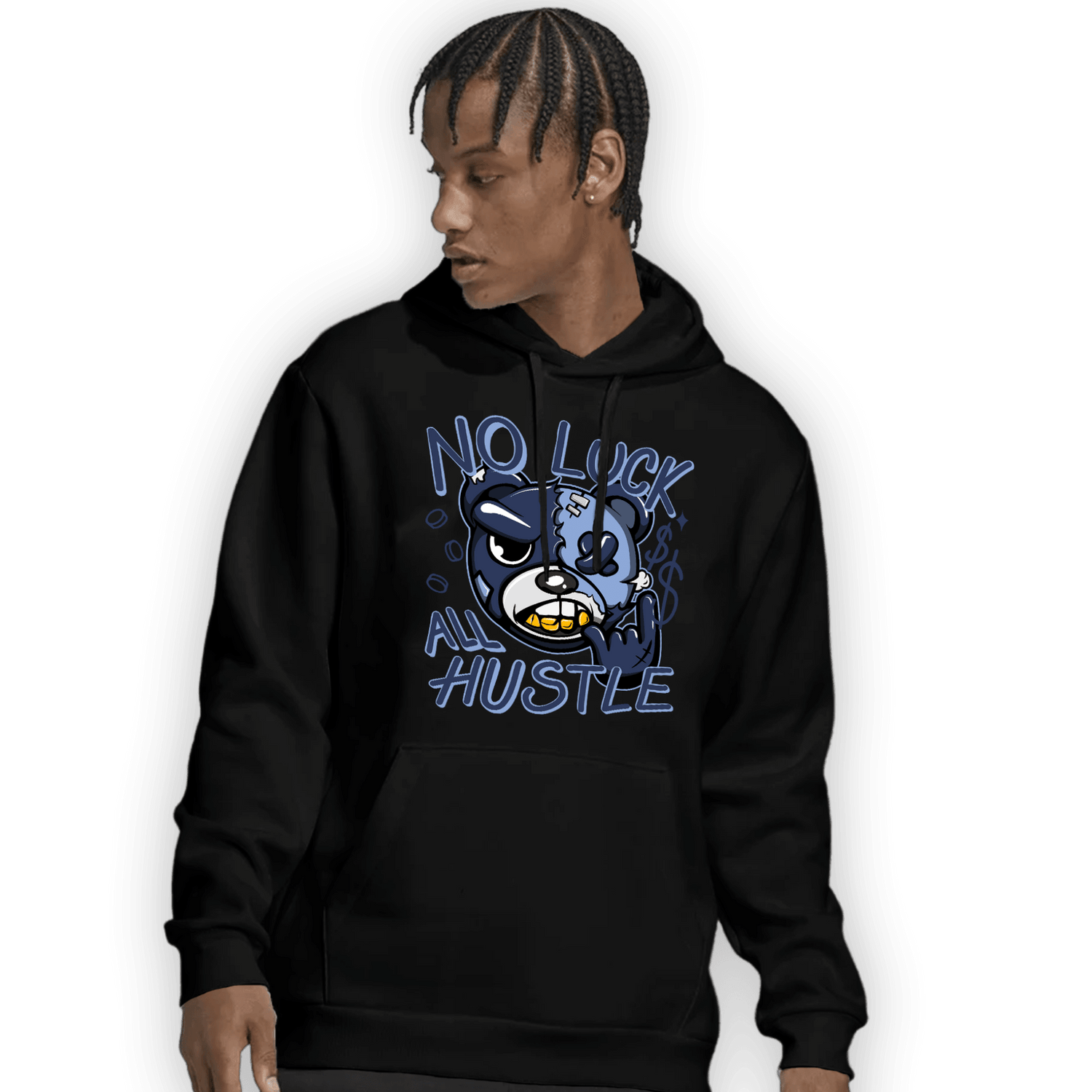 Midnight Navy 5s Hoodie Match All Hustle - NastyJamz