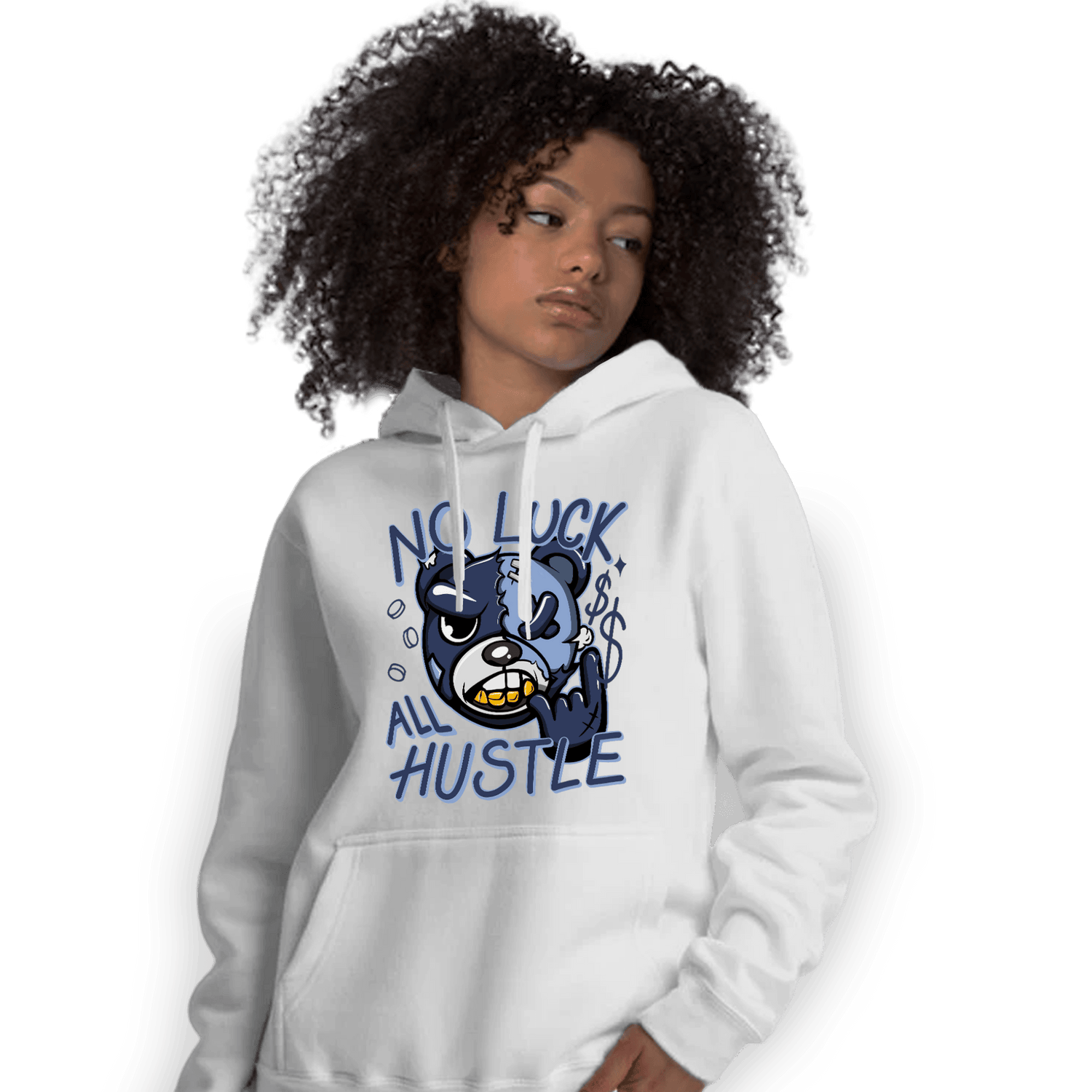 Midnight Navy 5s Hoodie Match All Hustle - NastyJamz