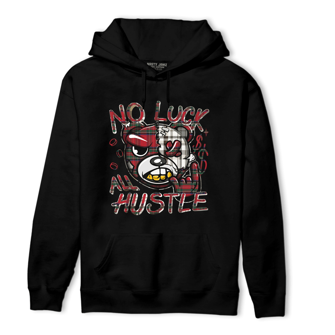 Plaid 5s Hoodie Match All Hustle - NastyJamz