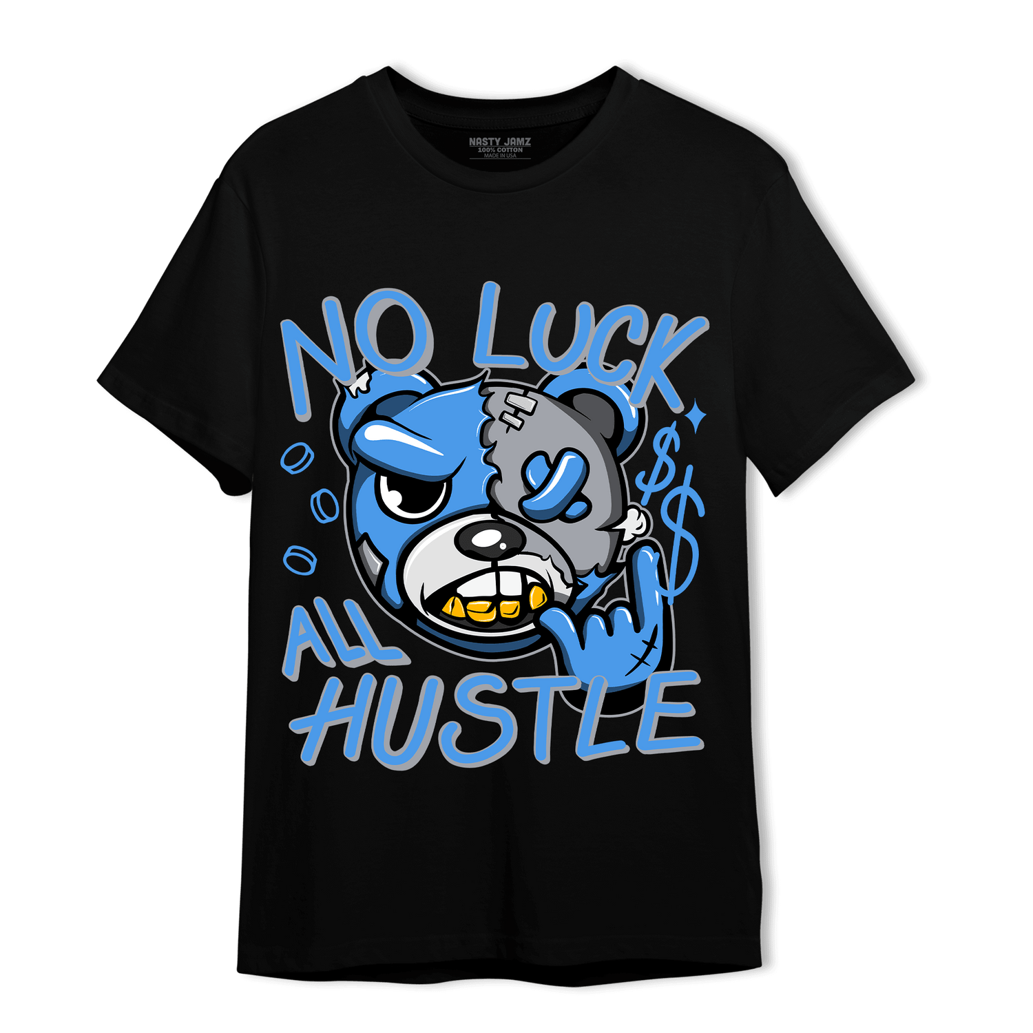 University Blue 5s T Shirt Match All Hustle - NastyJamz