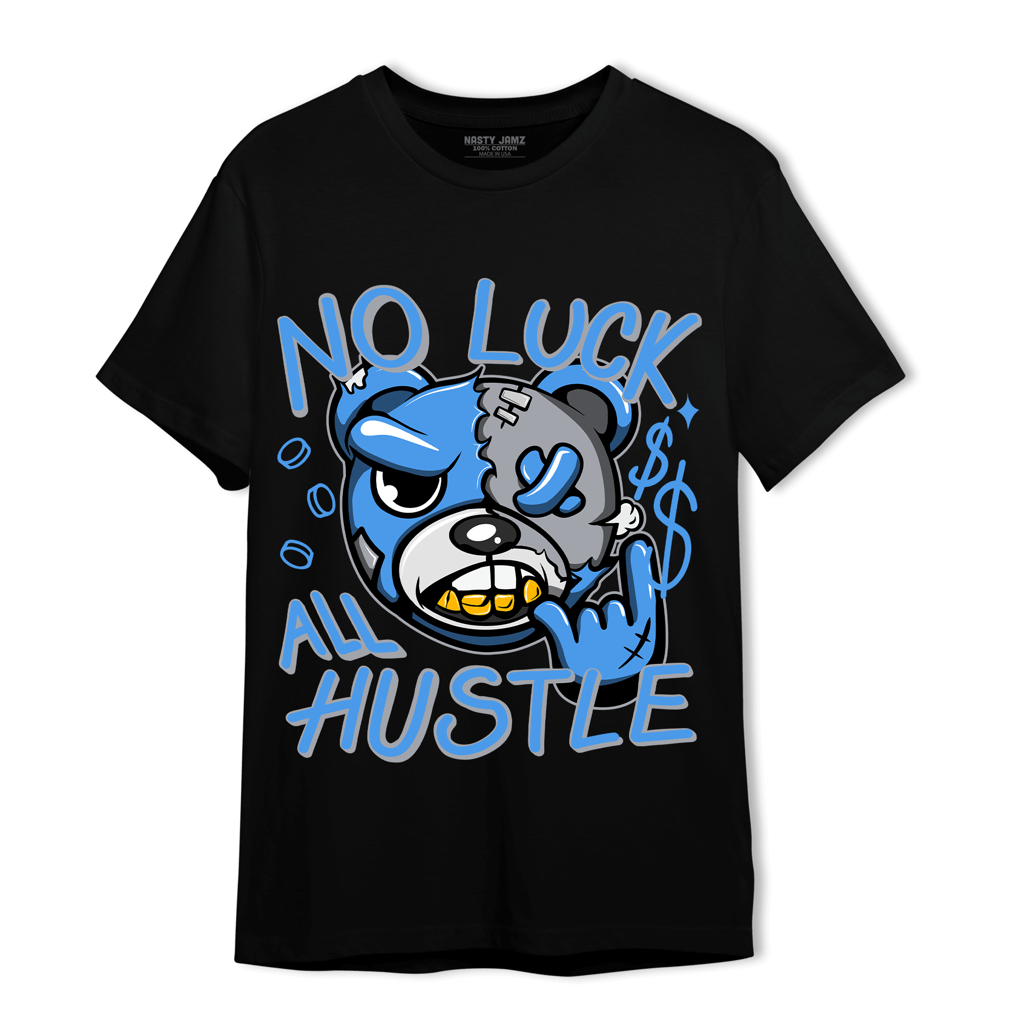 University Blue 5s T Shirt Match All Hustle - NastyJamz