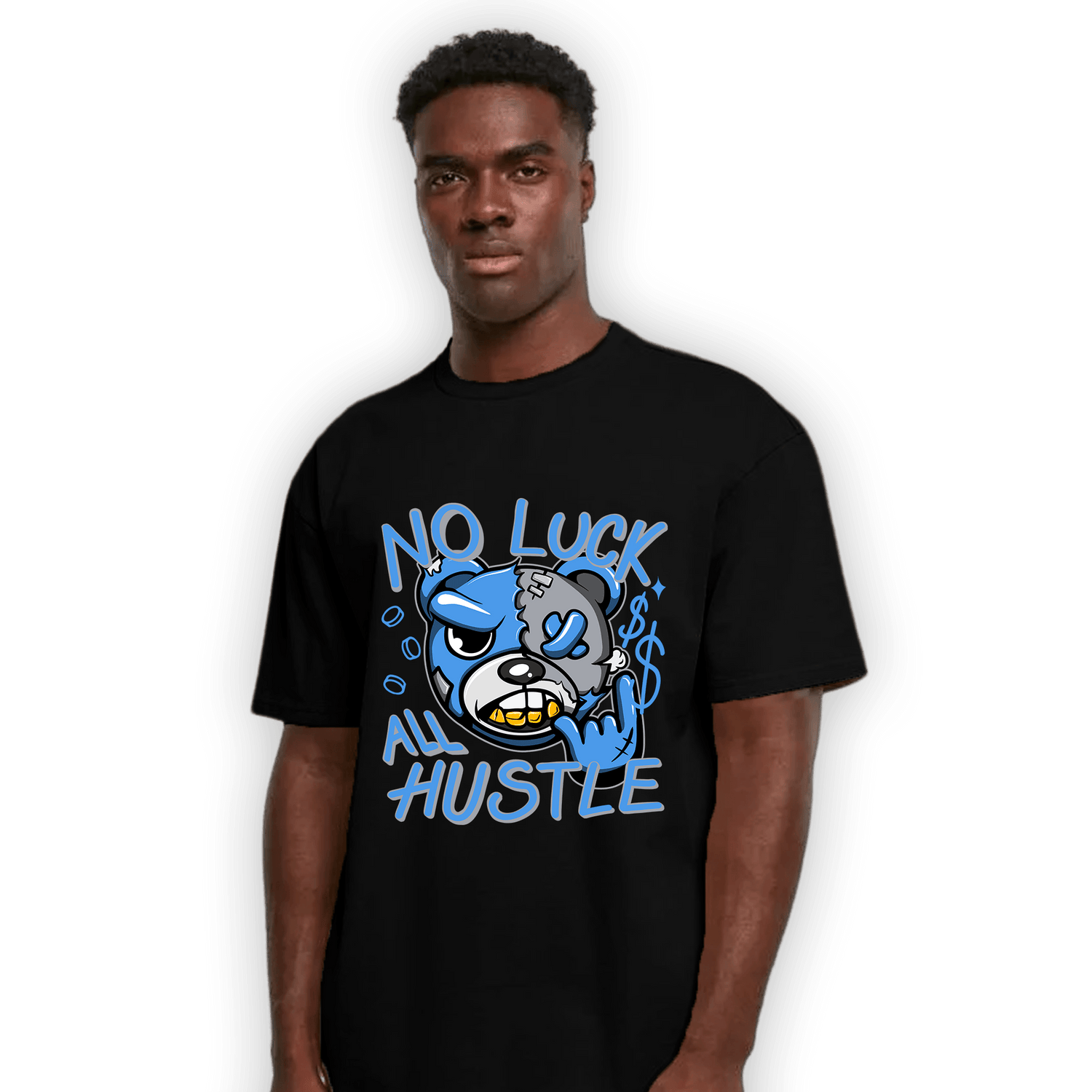 University Blue 5s T Shirt Match All Hustle - NastyJamz