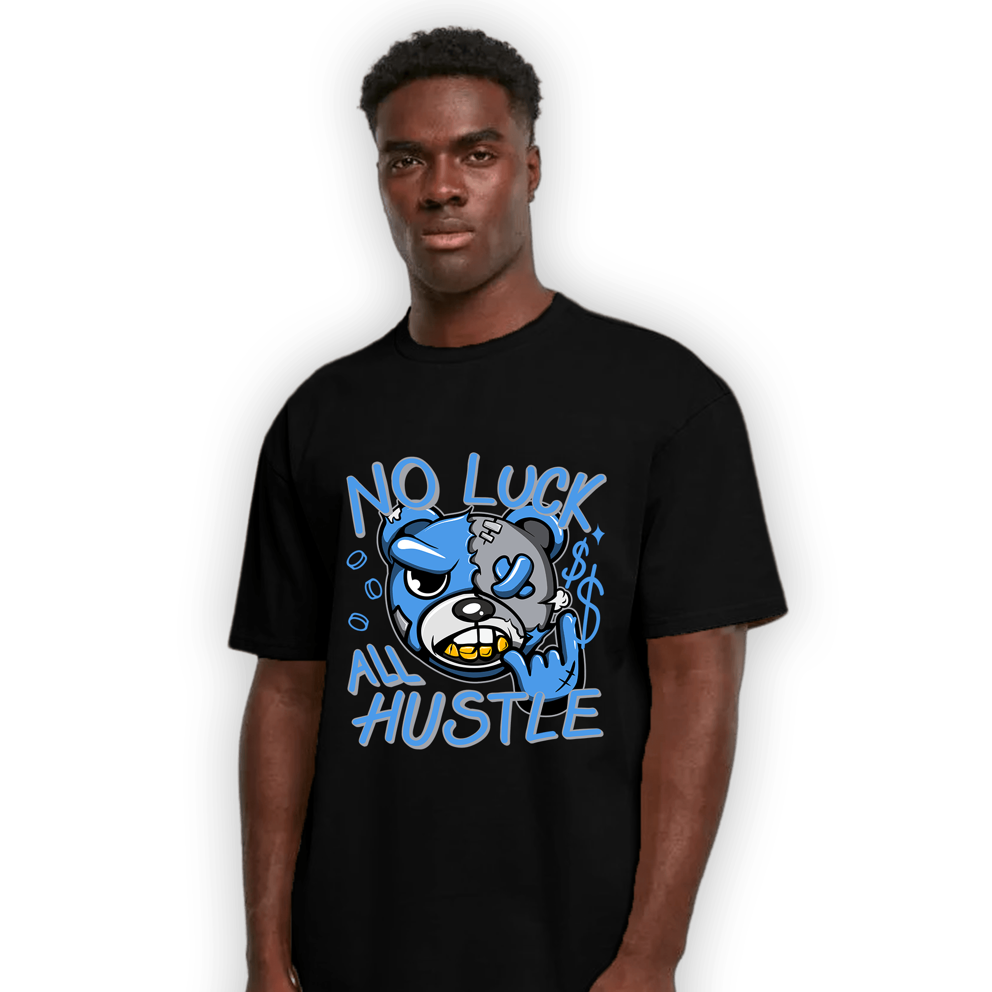 University Blue 5s T Shirt Match All Hustle - NastyJamz