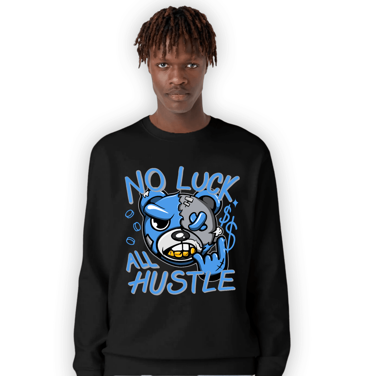 University Blue 5s Sweatshirt Match All Hustle - NastyJamz