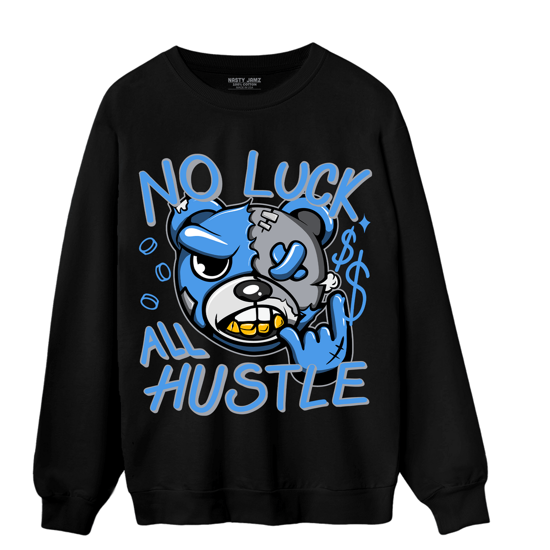 University Blue 5s Sweatshirt Match All Hustle - NastyJamz