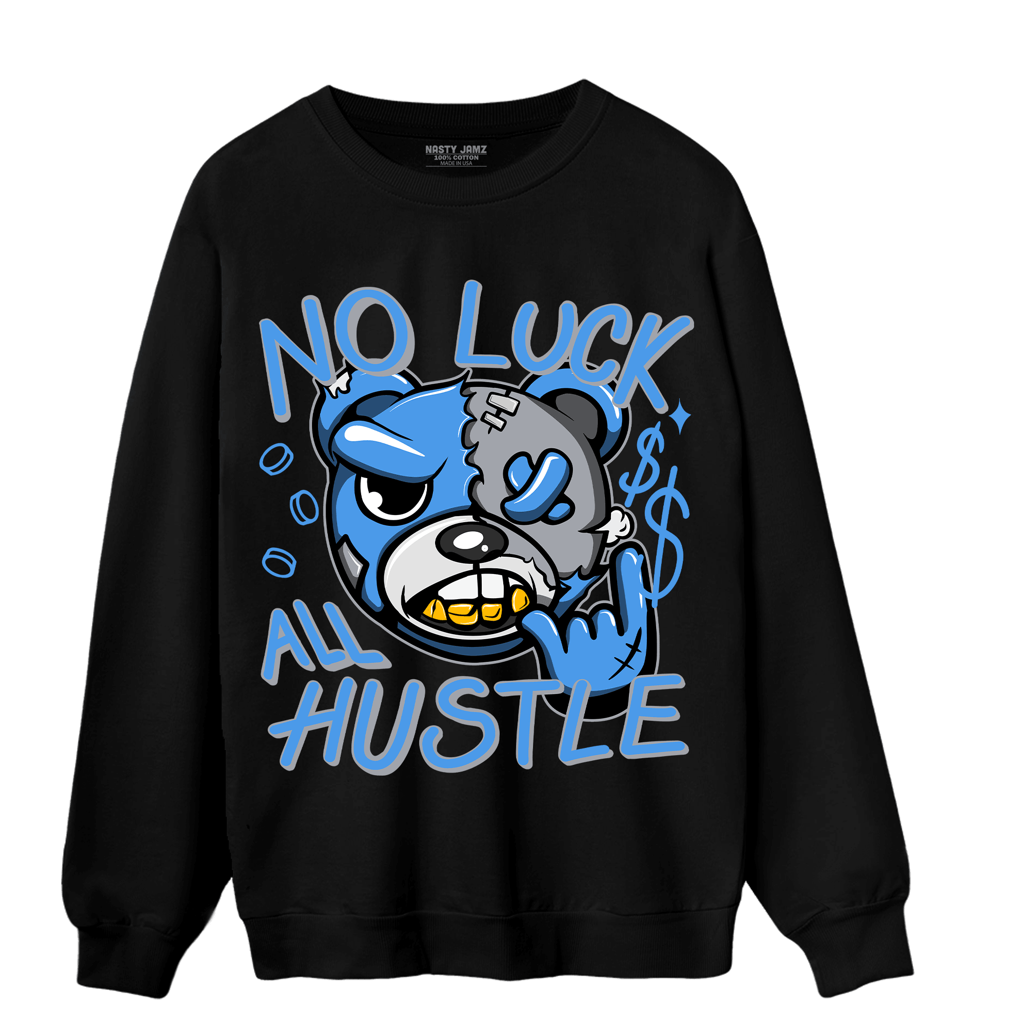 University Blue 5s Sweatshirt Match All Hustle - NastyJamz