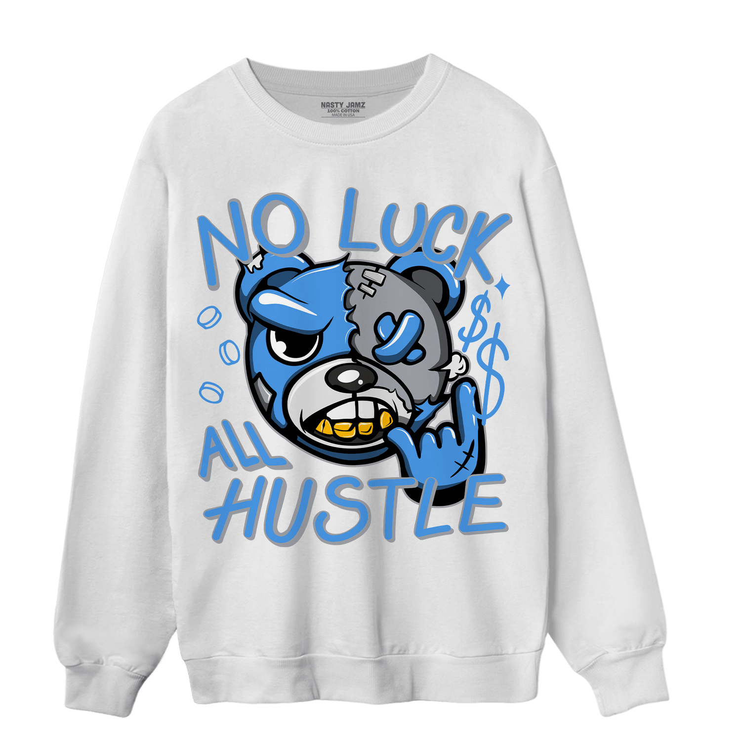 University Blue 5s Sweatshirt Match All Hustle - NastyJamz