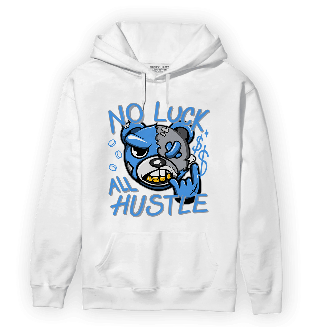 University Blue 5s Hoodie Match All Hustle - NastyJamz