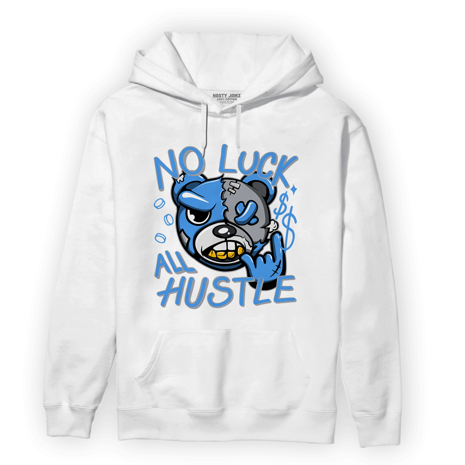 University Blue 5s Hoodie Match All Hustle - NastyJamz
