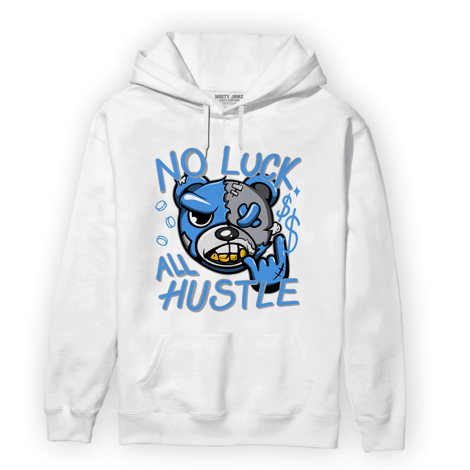 University Blue 5s Hoodie Match All Hustle - NastyJamz