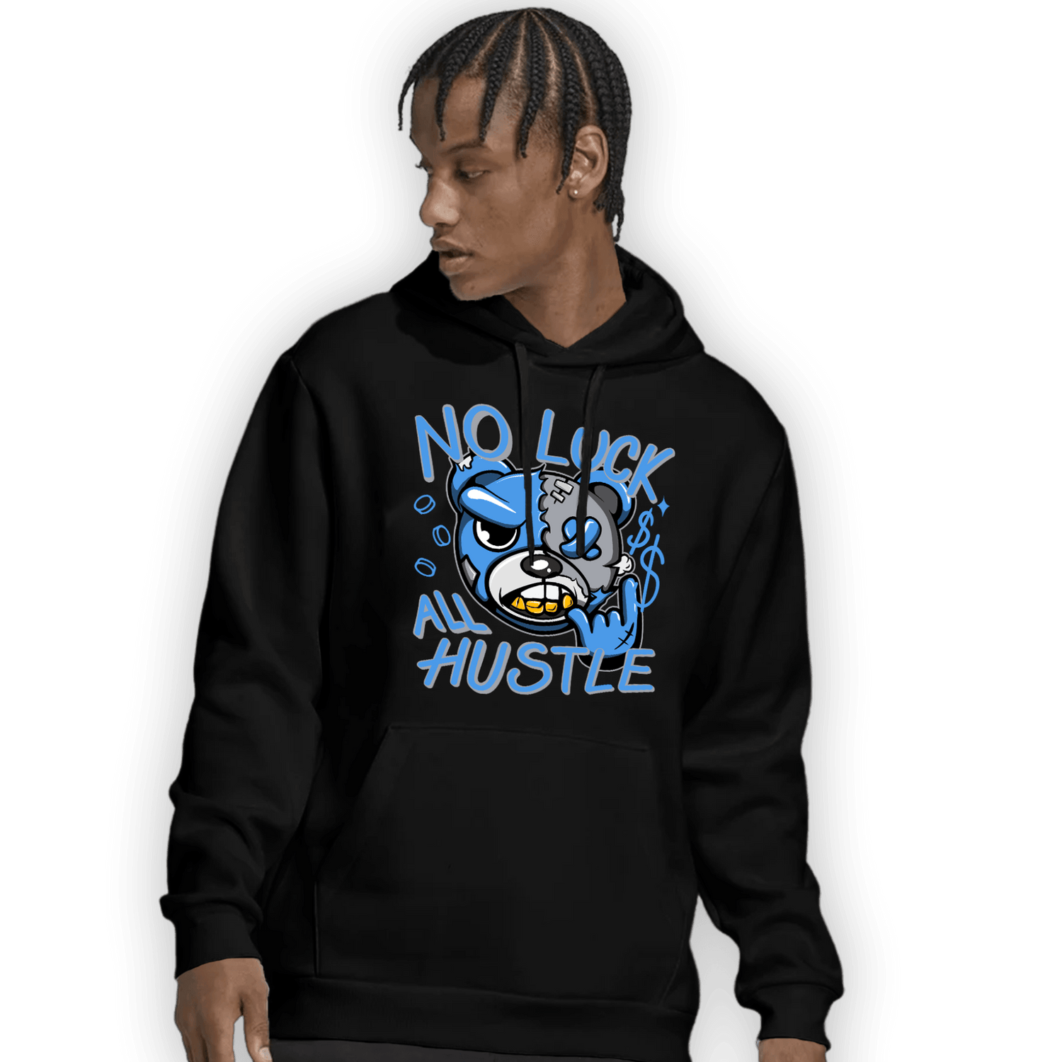 University Blue 5s Hoodie Match All Hustle - NastyJamz
