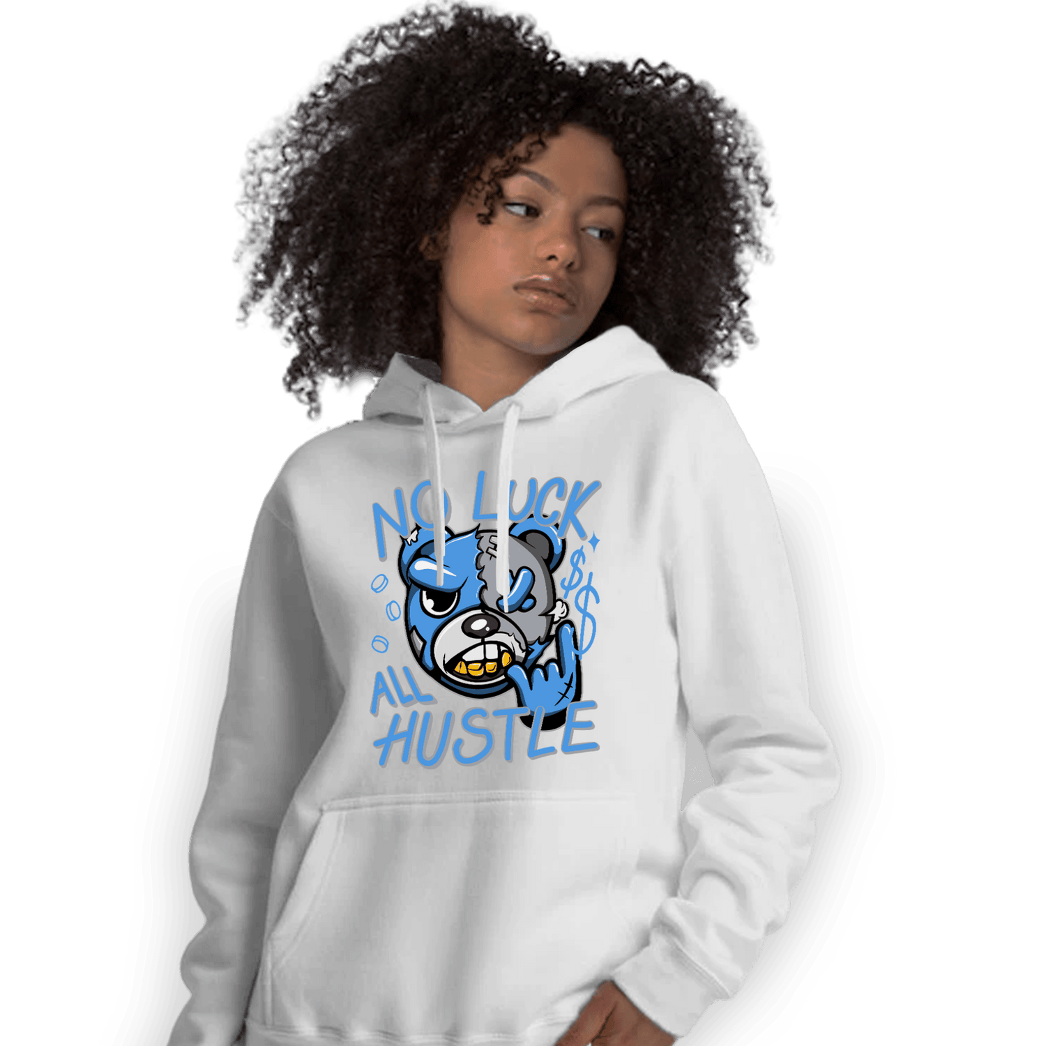 University Blue 5s Hoodie Match All Hustle - NastyJamz