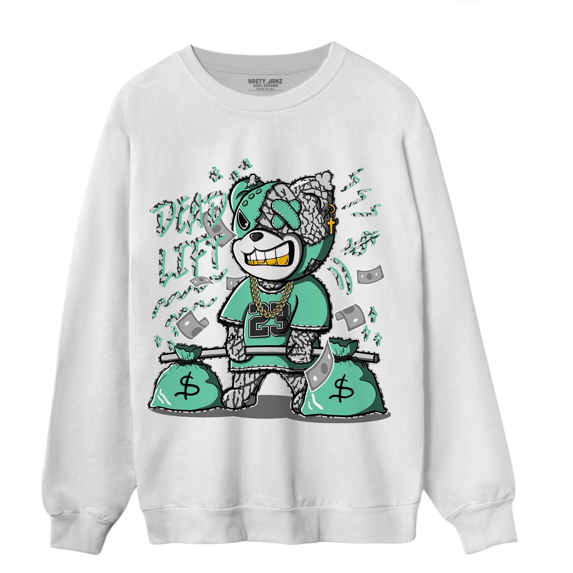 Green Glow 3s Sweatshirt Match BER 23 Deadlift - NastyJamz