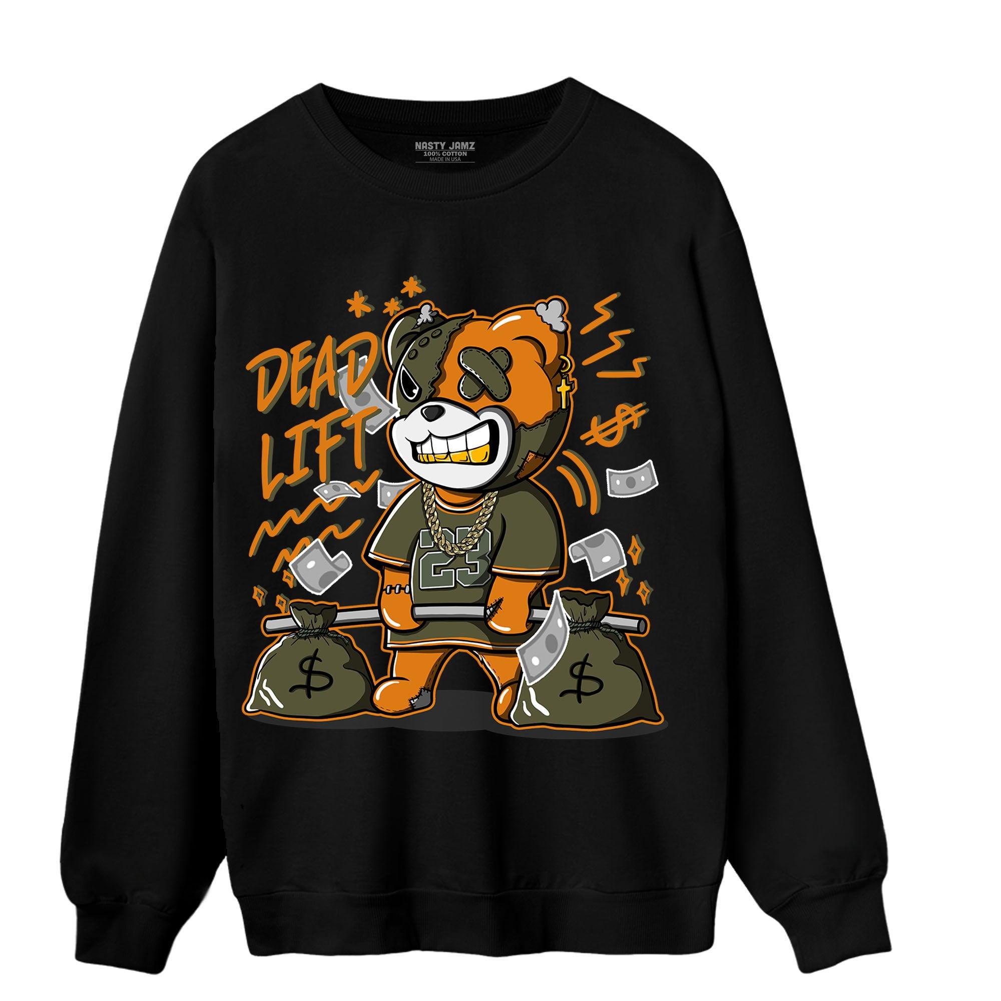 Olive 5s Sweatshirt Match BER 23 Deadlift - NastyJamz