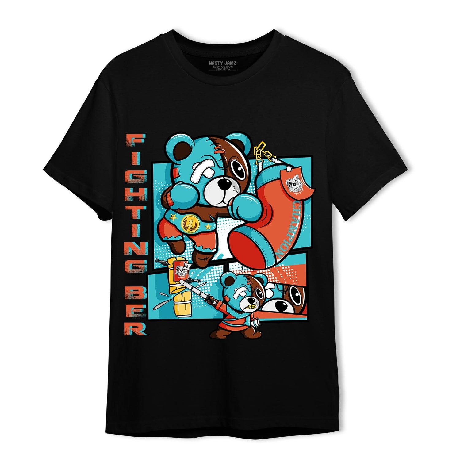 Dunk Low Dolphins T Shirt Match BER Fighting Boxing - NastyJamz
