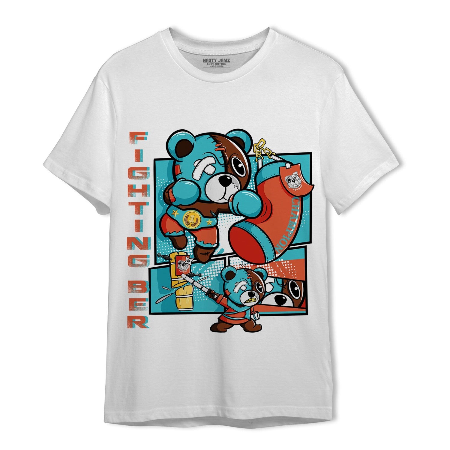 Dunk Low Dolphins T Shirt Match BER Fighting Boxing - NastyJamz