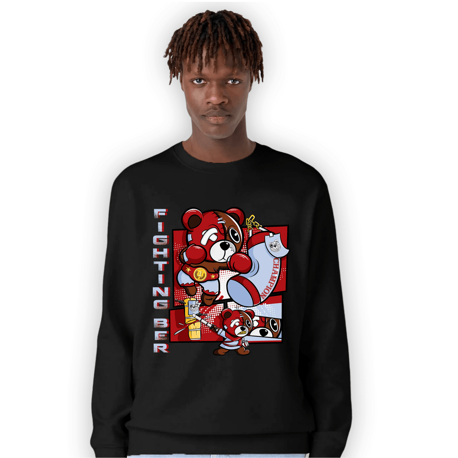 Cherry 11s Sweatshirt Match BER Fighting Boxing - NastyJamz
