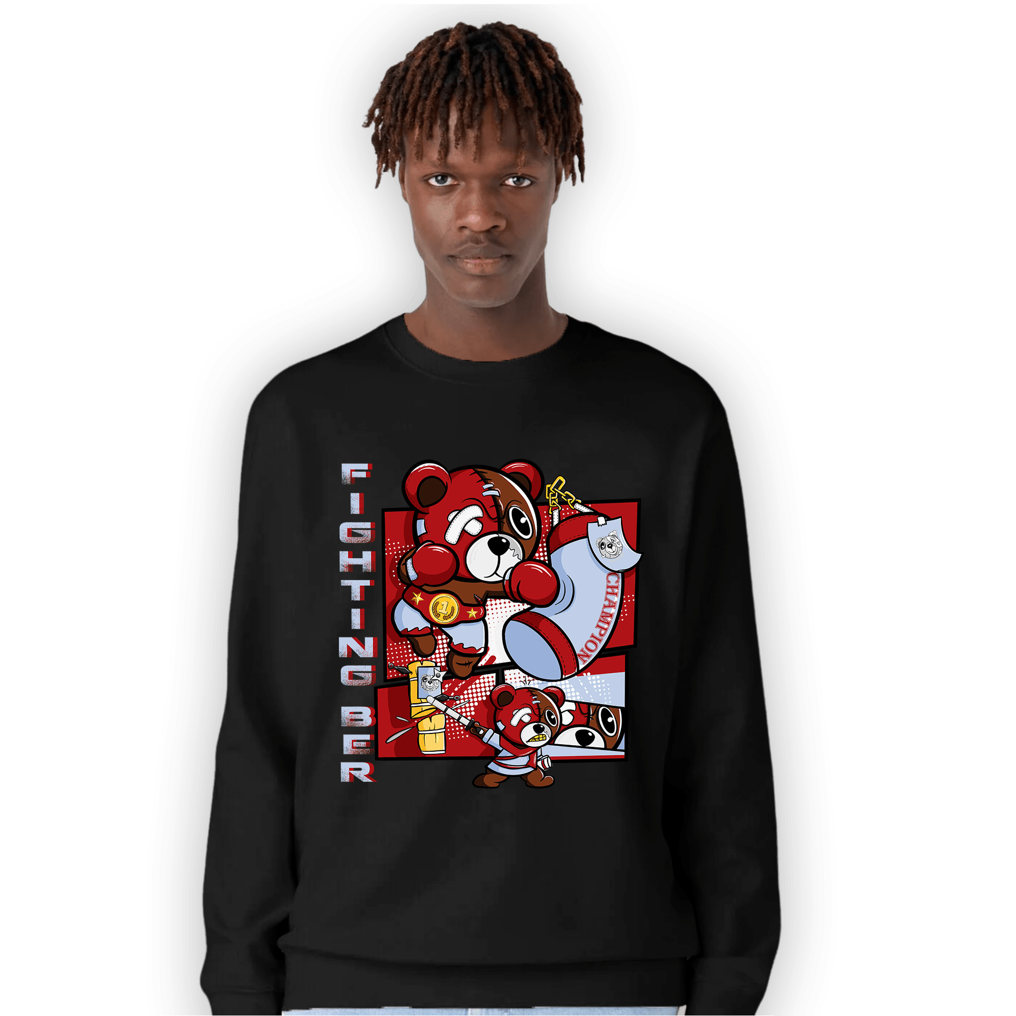 Cherry 11s Sweatshirt Match BER Fighting Boxing - NastyJamz