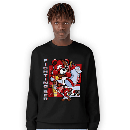 Cherry 11s Sweatshirt Match BER Fighting Boxing - NastyJamz