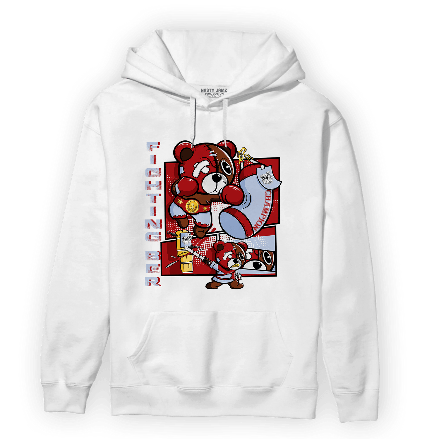 Cherry 11s Hoodie Match BER Fighting Boxing - NastyJamz