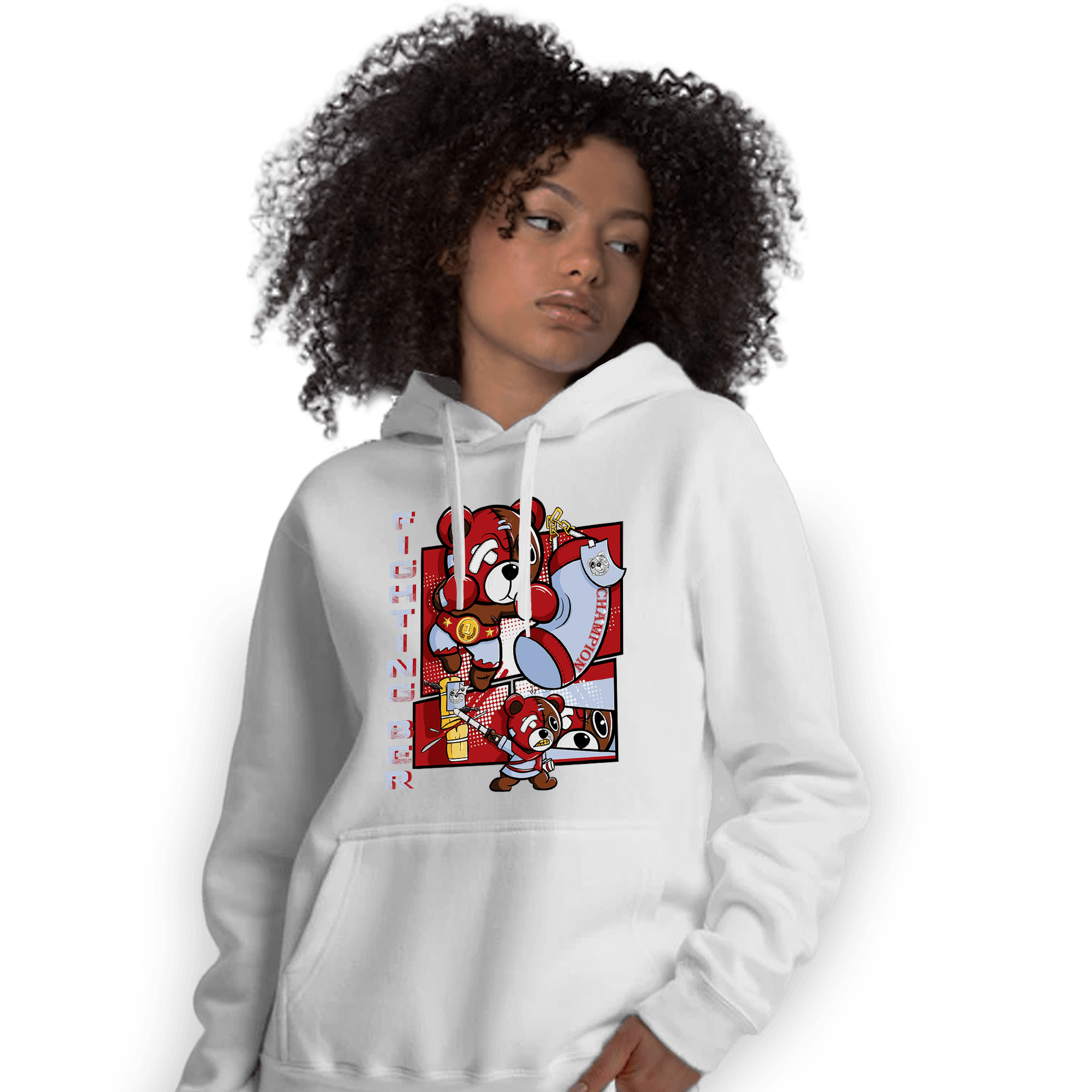 Cherry 11s Hoodie Match BER Fighting Boxing - NastyJamz