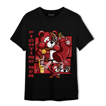 Cherry 12s T Shirt Match BER Fighting Boxing - NastyJamz