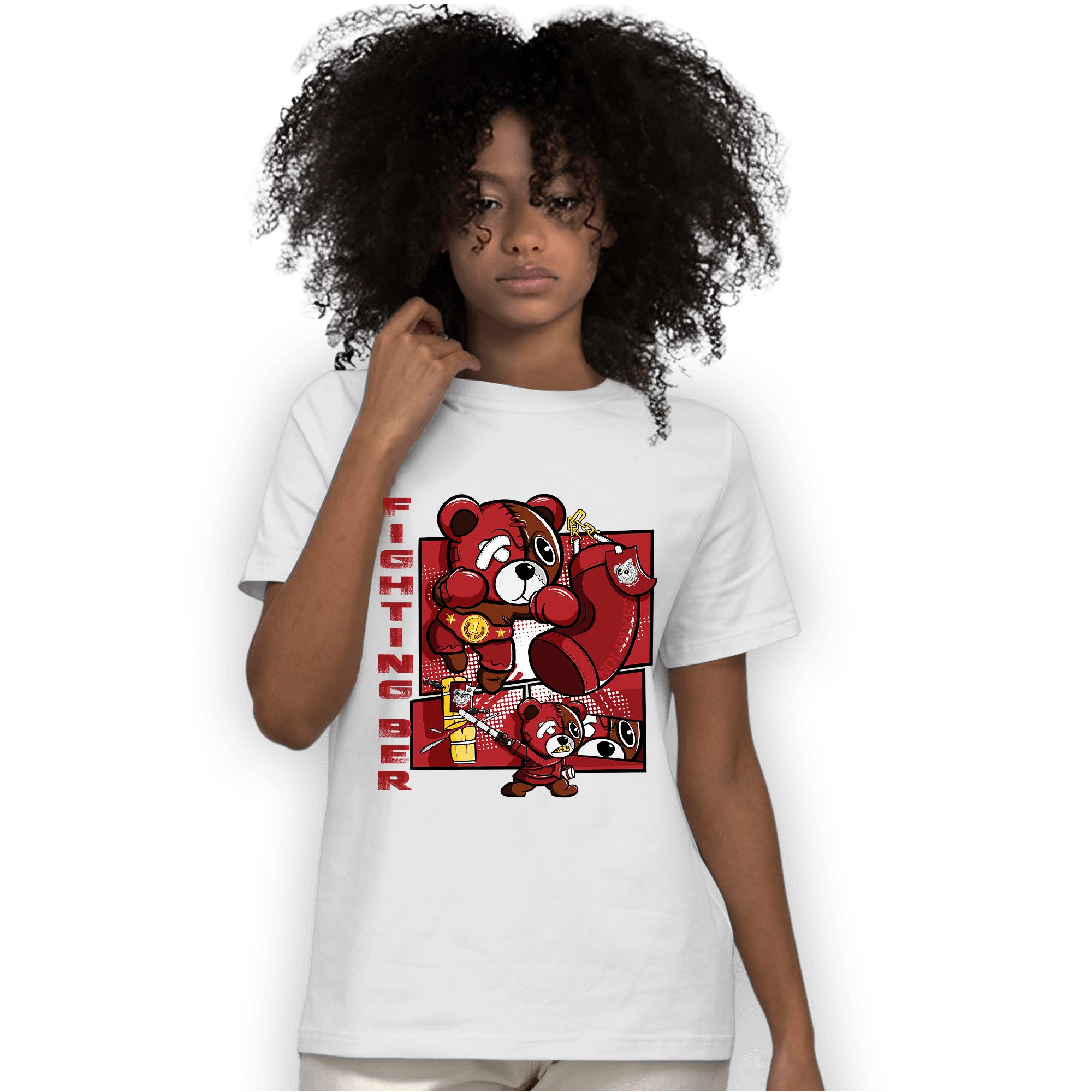 Cherry 12s T Shirt Match BER Fighting Boxing - NastyJamz