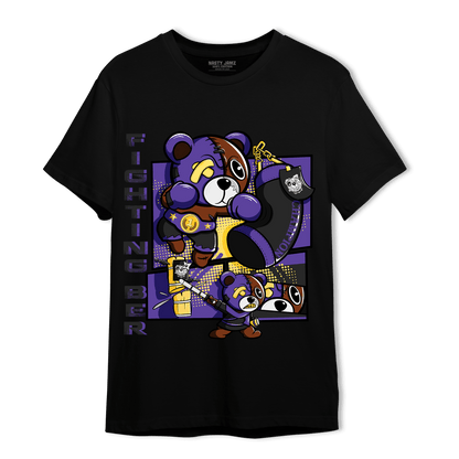 Field Purple 12s T Shirt Match BER Fighting Boxing - NastyJamz