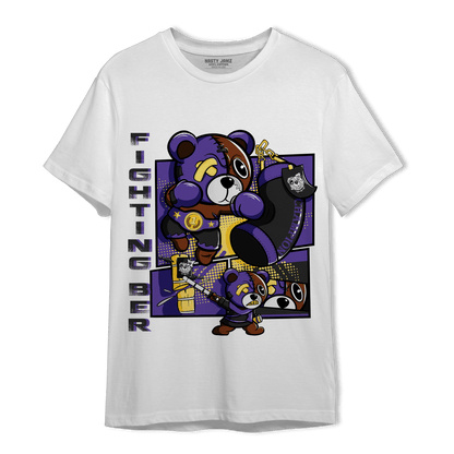 Field Purple 12s T Shirt Match BER Fighting Boxing - NastyJamz
