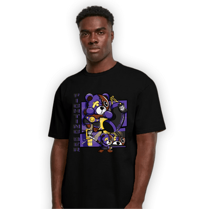 Field Purple 12s T Shirt Match BER Fighting Boxing - NastyJamz