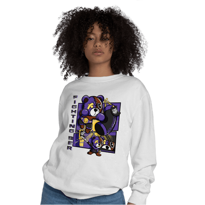 Field Purple 12s Sweatshirt Match BER Fighting Boxing - NastyJamz