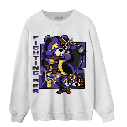 Field Purple 12s Sweatshirt Match BER Fighting Boxing - NastyJamz