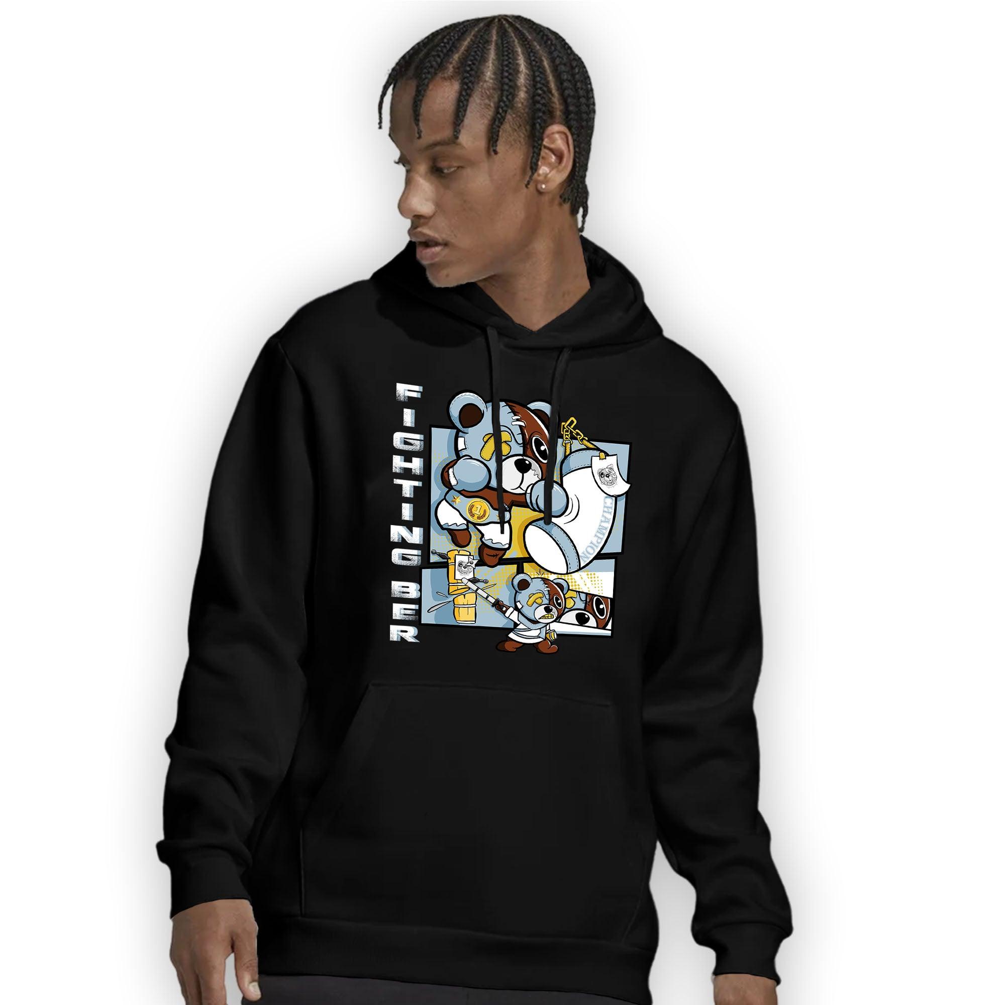 Blue Grey 13s Hoodie Match BER Fighting Boxing - NastyJamz