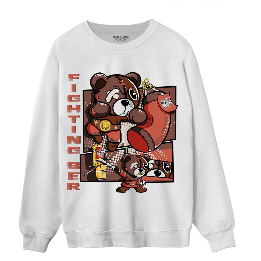 High OG Dusted Clay 1s Sweatshirt Match BER Fighting Boxing - NastyJamz