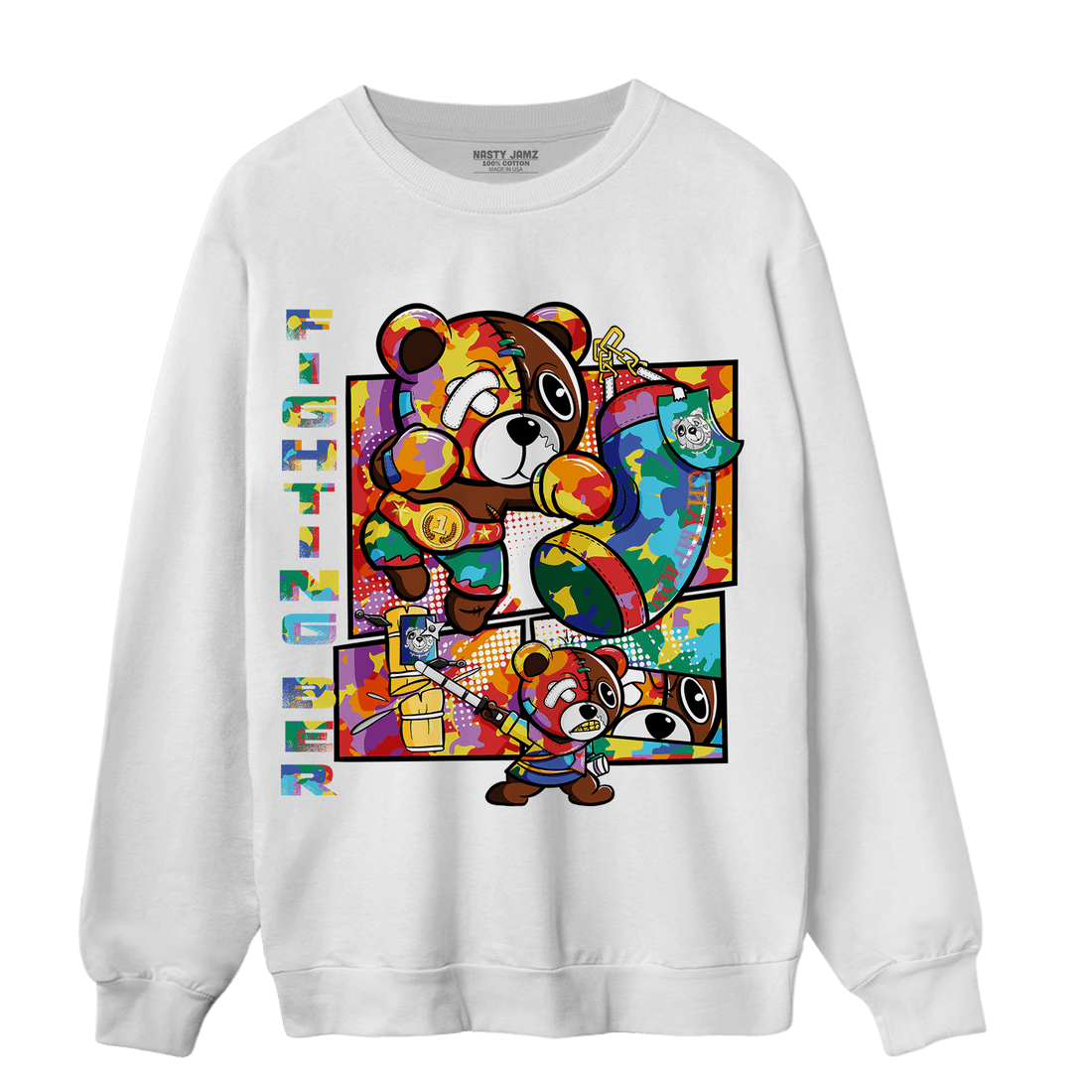 Mid GS Six Championships 1s Sweatshirt Match BER Fighting Boxing - NastyJamz