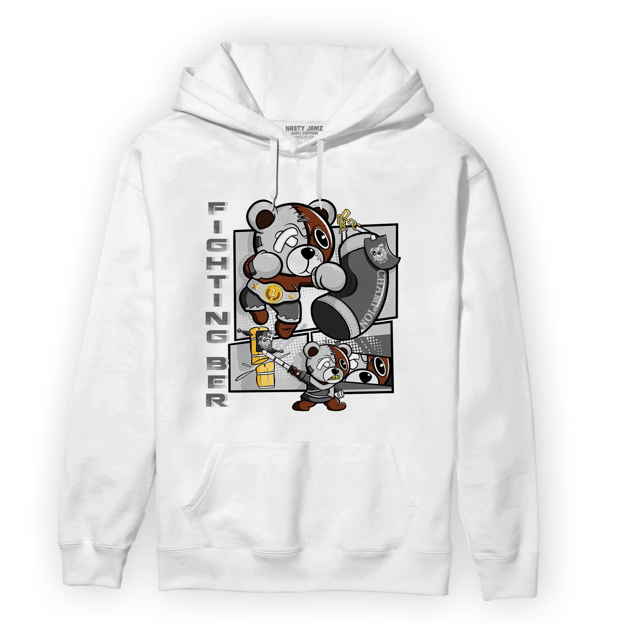 Retro High OG Black White 1s Hoodie Match BER Fighting Boxing - NastyJamz
