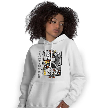Retro High OG Black White 1s Hoodie Match BER Fighting Boxing - NastyJamz